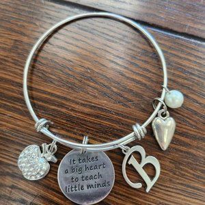 B Charm Teacher Bracelet